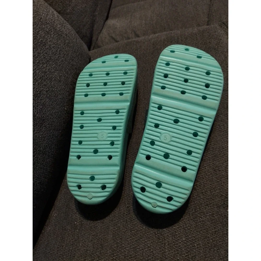 ART CLASS  GIRL'S  YOUTH SIZE ELOISE GREEN SANDALS SZ‎ 5 Glitter Slide Pool Y2k